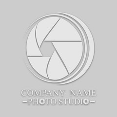 logo for photos in a light style