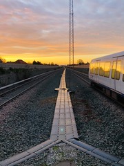 Copenhagen Metro system morning view