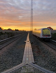 Copenhagen Metro system morning view