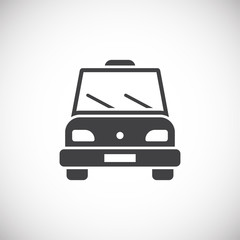 Transportation related icon on background for graphic and web design. Creative illustration concept symbol for web or mobile app