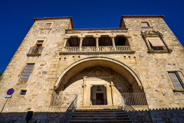 Fototapeta na wymiar Palace of de Juan Pizarro de Orellana in Trujillo, Extremadura, Spain