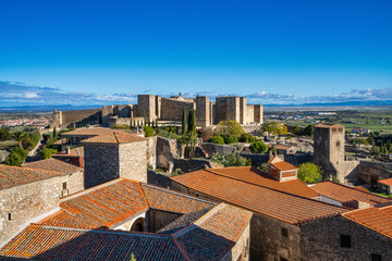 Trujillo Castle. Former Arab Alcazaba. In Trujillo, Extramadura, Spain.