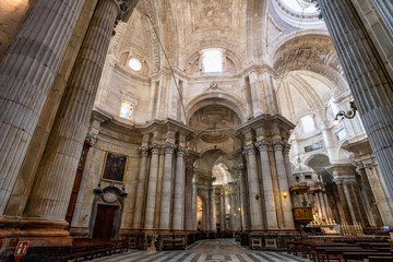 Interior of Cadiz Cathedral, Catedral de Santa Cruz de Cadiz, Spain