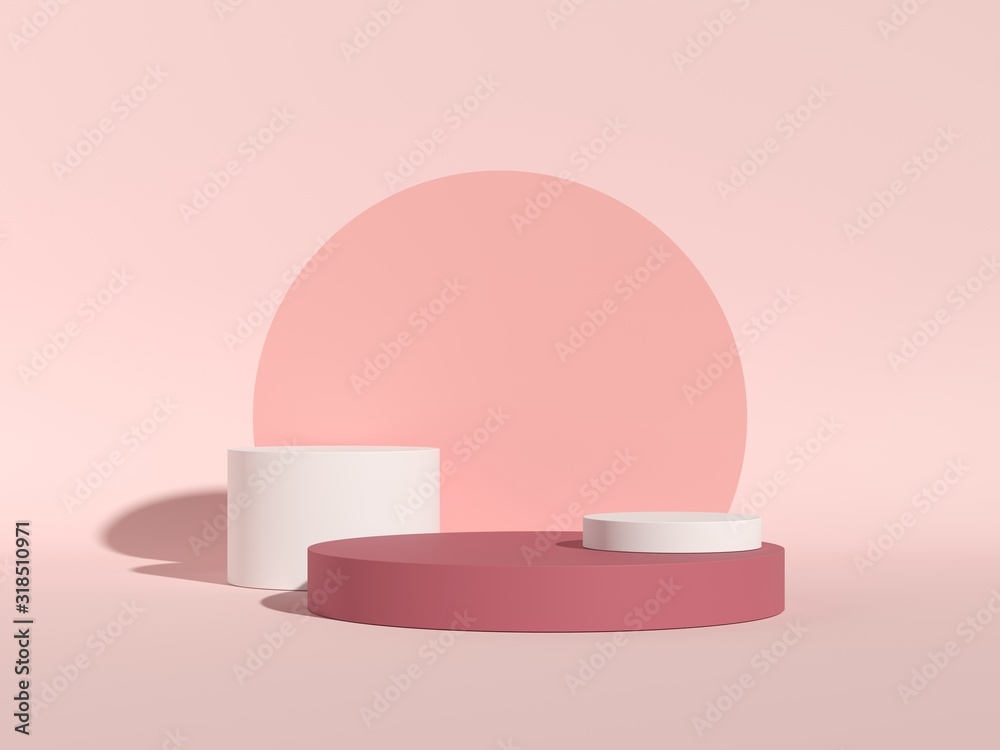 Poster abstract background, mock up scene geometry shape podium for product display. 3d rendering