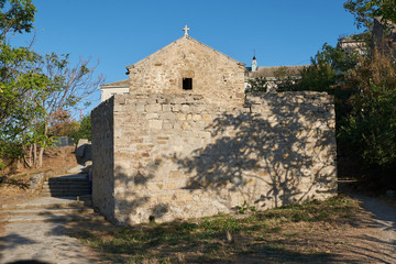 Fototapeta na wymiar Genoese fortress - medieval fortifications in the city of Feodosia