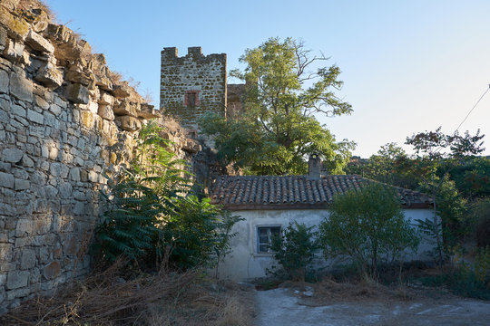 Genoese fortress - medieval fortifications in the city of Feodosia