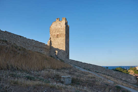 Genoese fortress - medieval fortifications in the city of Feodosia
