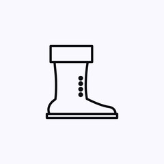 Boot icon isolated on white background