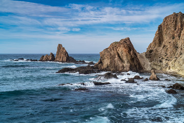 Sirens Reef located in the Cabo de Gata Nijar park, Almeria Spain