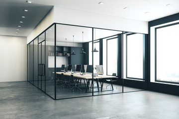 Modern coworking office interior