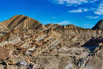 Dragon Tail, Colas de Dragon in Tabernas Desert in Almeria, Spain