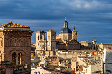 Toledo, Spain. View of the old city from the Royal Palace Alcazar