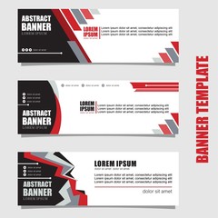 set 3 of abstract web banner templates. Modern design. Vector design inspiration.