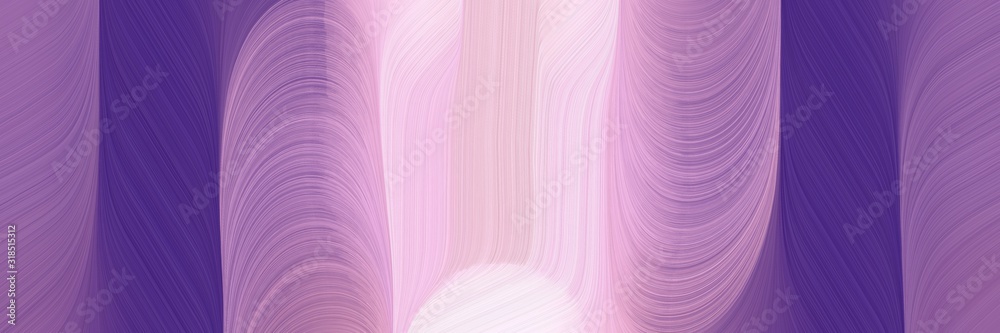 Poster dynamic banner with antique fuchsia, pastel pink and dark slate blue colors. dynamic curved lines wi