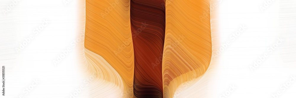 Poster dynamic designed horizontal header with linen, dark red and golden rod colors. dynamic curved lines with fluid flowing waves and curves