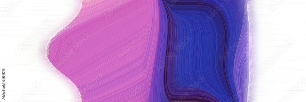Poster artistic header design with medium orchid, dark slate blue and lavender colors. dynamic curved lines