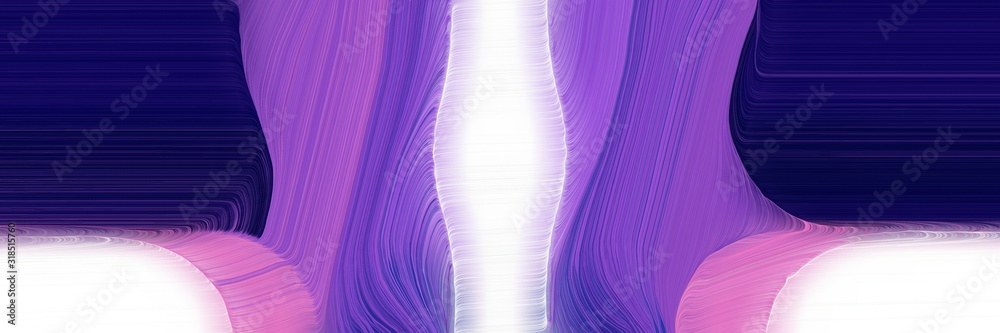 Poster modern banner design with midnight blue, thistle and moderate violet colors. dynamic curved lines with fluid flowing waves and curves