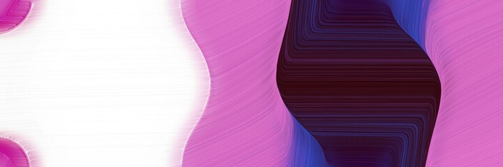colorful designed horizontal header with orchid, lavender blush and very dark pink colors. dynamic curved lines with fluid flowing waves and curves