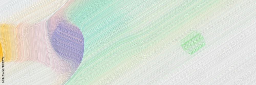 Poster moving header with light gray, pastel orange and pastel blue colors. dynamic curved lines with fluid