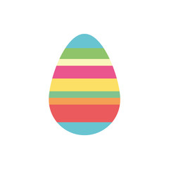 spring egg painted isolated icon