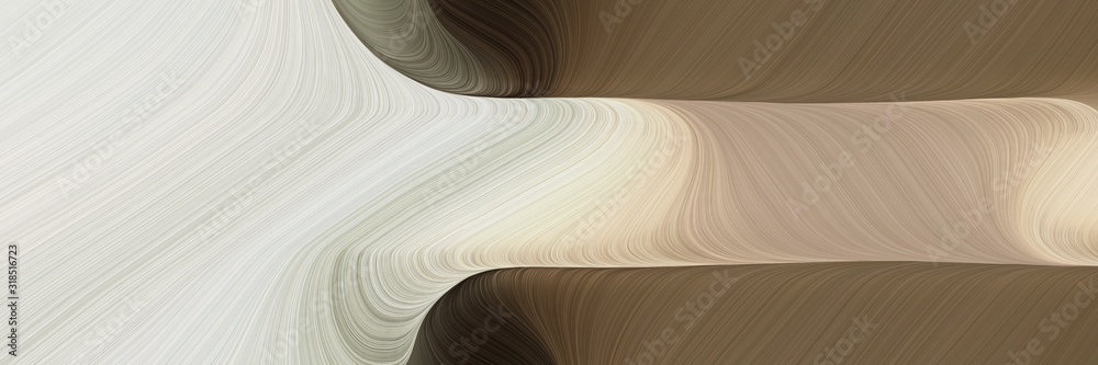 Poster moving banner with pastel gray, old mauve and pastel brown colors. dynamic curved lines with fluid f