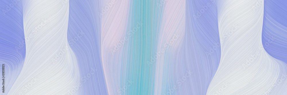 Poster flowing header with light gray, light steel blue and corn flower blue colors. dynamic curved lines w