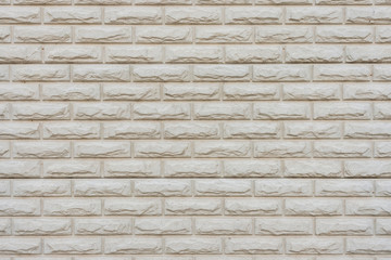 Stone wall carving old white brick pattern. Background