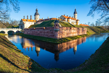 Fototapeta na wymiar Nesvizh Castle, Minsk region, Belarus