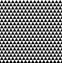 Seamless geometric vector background.Black triangles on white background.