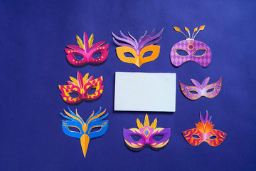 Fototapeta na wymiar Concept of carnival festival, Carnival mask 