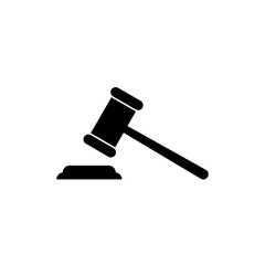 Auction hammer icon simple design