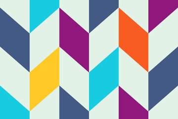 Abstract geometric memphis pattern background