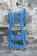 Fototapeta na wymiar chairs in crete