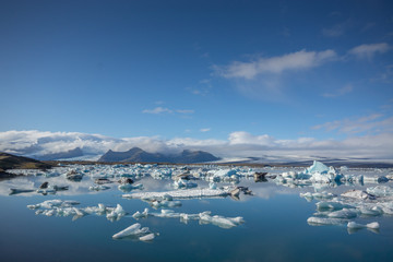 Fototapeta na wymiar Glacier Lagoon Jökulsarlon on Iceland