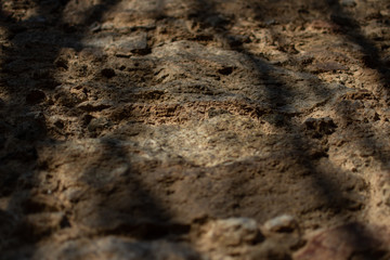 Old stone wall, ruins of a stone house, stones