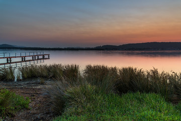 Soft and Gentle Sunrise over the Bay