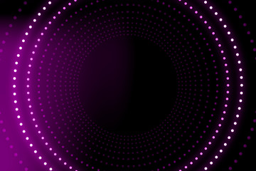 Light tunnel for your backgrounds.Bright vibrant dots. laser illumination. Pink colors.