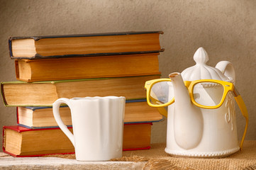 Tea time with old books