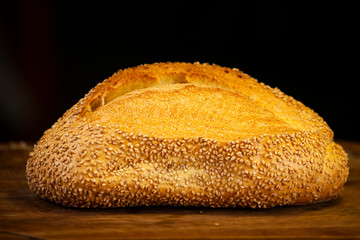 Seed bread on the table