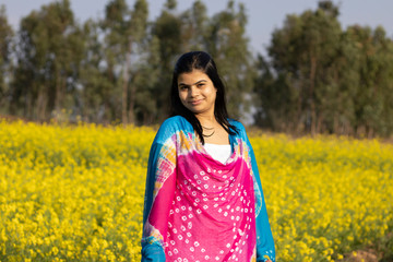 beauty and mustard flower