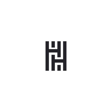 HH Letters Logo Design Vector