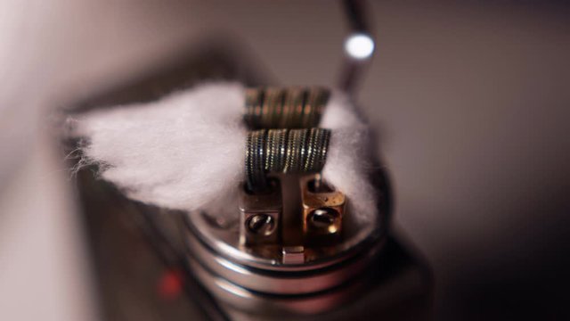 Vape Macro, Coil Change In Rda Atomizer For Vaping , E-Cigarette