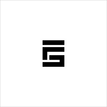 FS F S logo design template vector