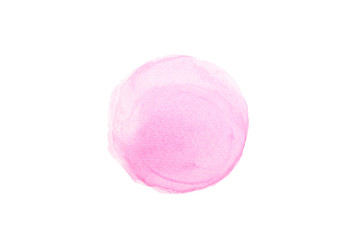 Obraz na płótnie Canvas Abstract pink watercolor on white paper