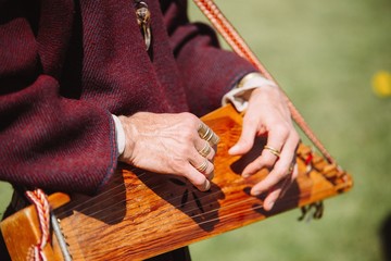 Latvian national instrument kokle