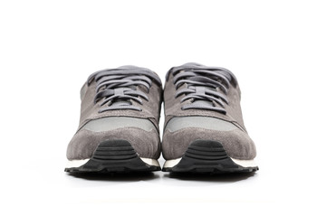 grey casual sports shoes/sneaker isolated on white background