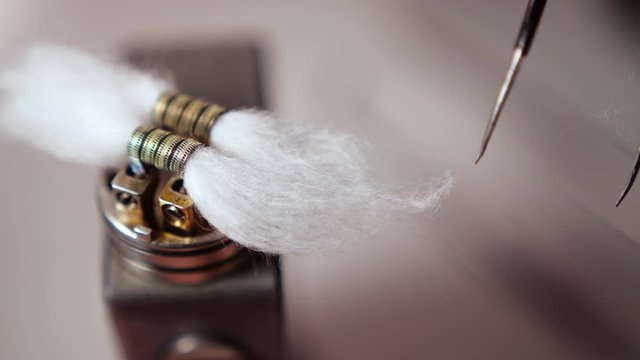 Vape Macro, Coil Change In Rda Atomizer For Vaping , E-Cigarette