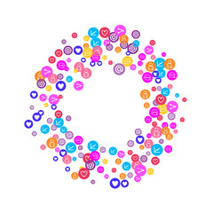 Social media marketing, Communication concept.