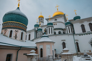 Resurrection Voskresensky Monastery New Jerusalem in Istra, Moscow Region in winter