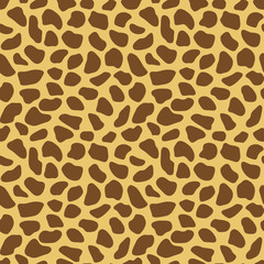 Giraffe vector seamless pattern. Abstract animal print. Vector illustration. 